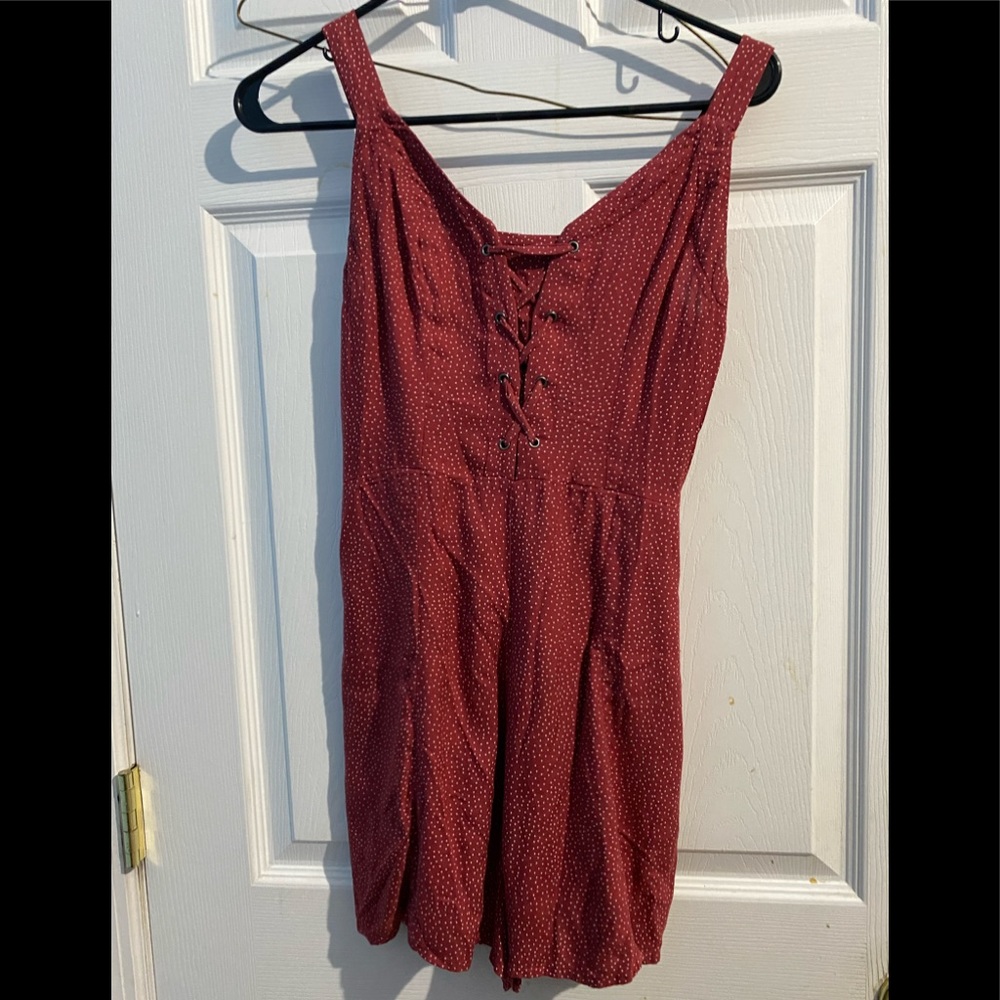 Petite Red Polka Dot Romper